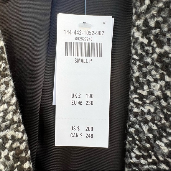 Abercrombie, tweed blazer coat, size small petite - Picture 7 of 12